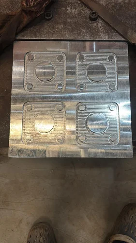 Four profiles machined into a tooling plate