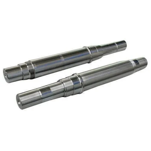 Two stepped CNC turned shafts