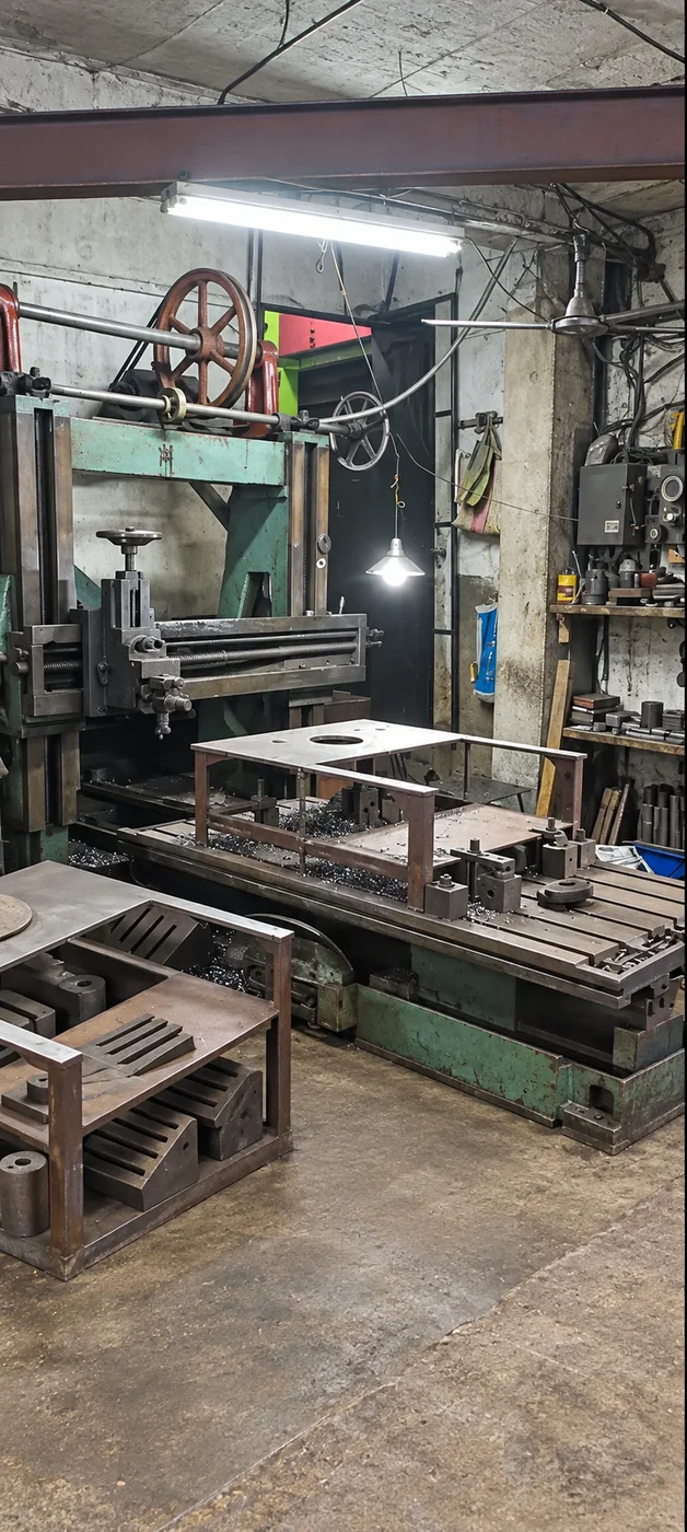 Workshop machine and fixture setup